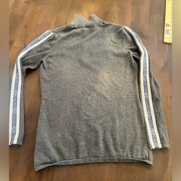 HARLEY DAVIDSON ZIP SWEATER MEDIUM GREY KNIT LOGO ON SLEEVES. - Picture 6 of 11